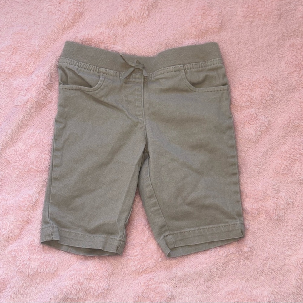 Chaps Kids Unisex Size 6X Tan Khaki School Uniform Cargo Shorts